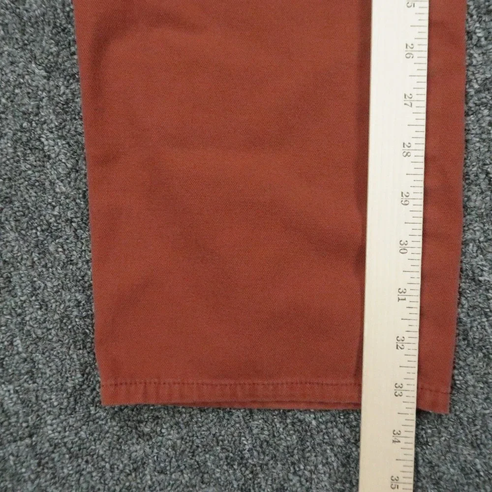 Peter Millar Pants Mens 34x34 Red Rust Stretch Canvas 5 Pocket Trouser Golf